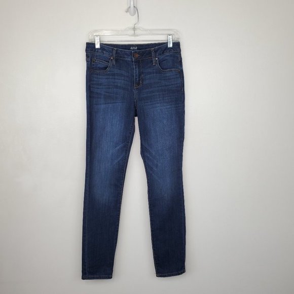 a.n.a Skinny Jeans Medium Wash Whiskering Fading Size 27/4 - Picture 1 of 13